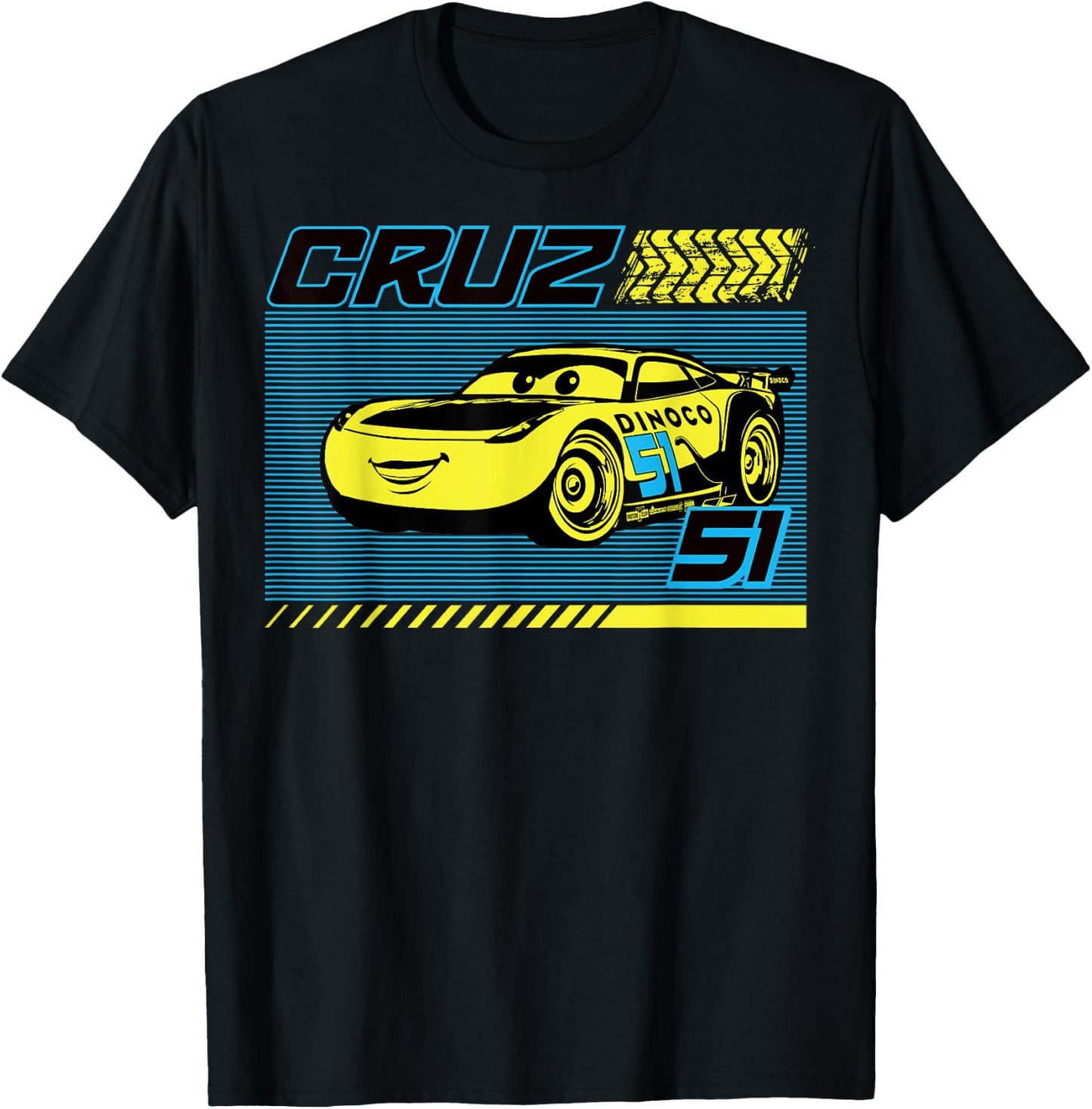 Disney Pixar Cars Dinoco Cruz Ramirez Small T-Shirt - T-Shirt | Black