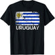 Uruguayan Flag | Vintage Made In Uruguay Gift T-Shirt - T-Shirt | Black