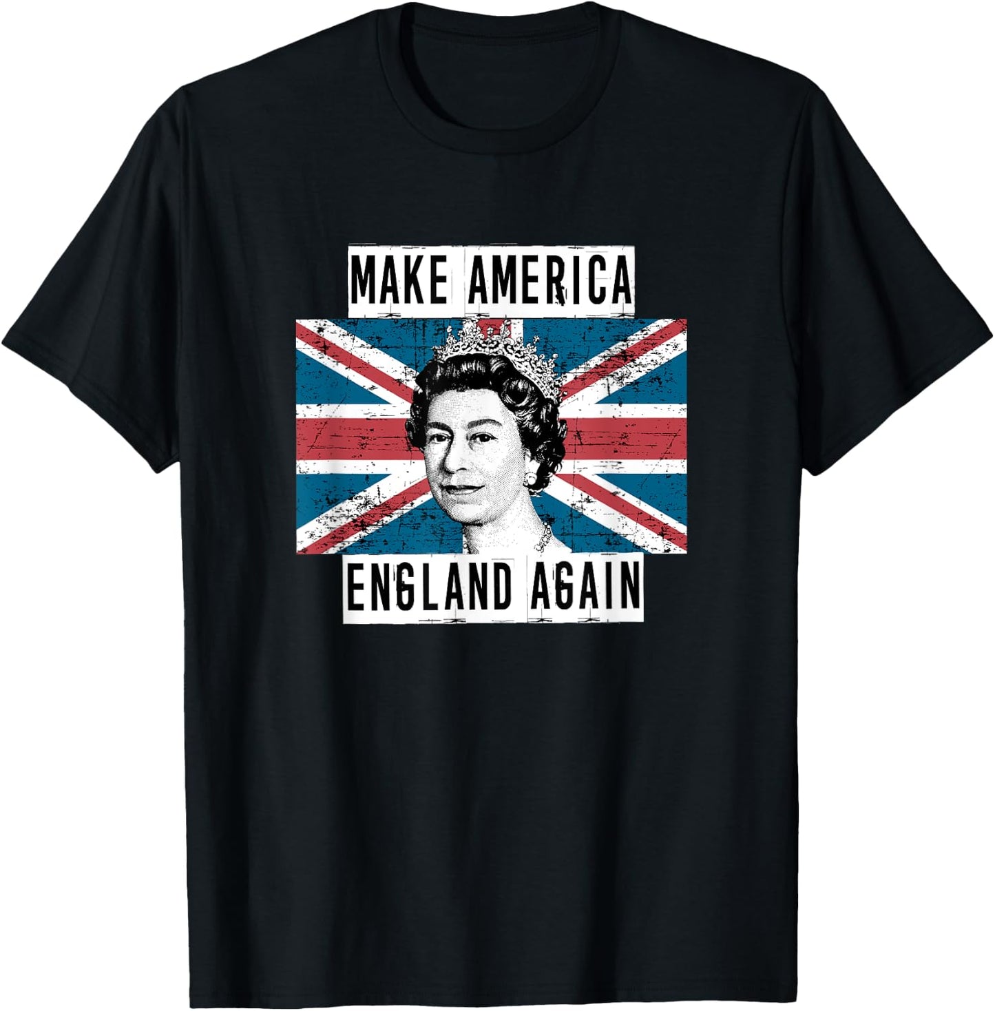Make America England Again funny political T-Shirt - T-Shirt | Black