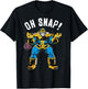 Marvel Thanos Space Oh Snap! Retro Comic Style T-Shirt - T-Shirt | Black