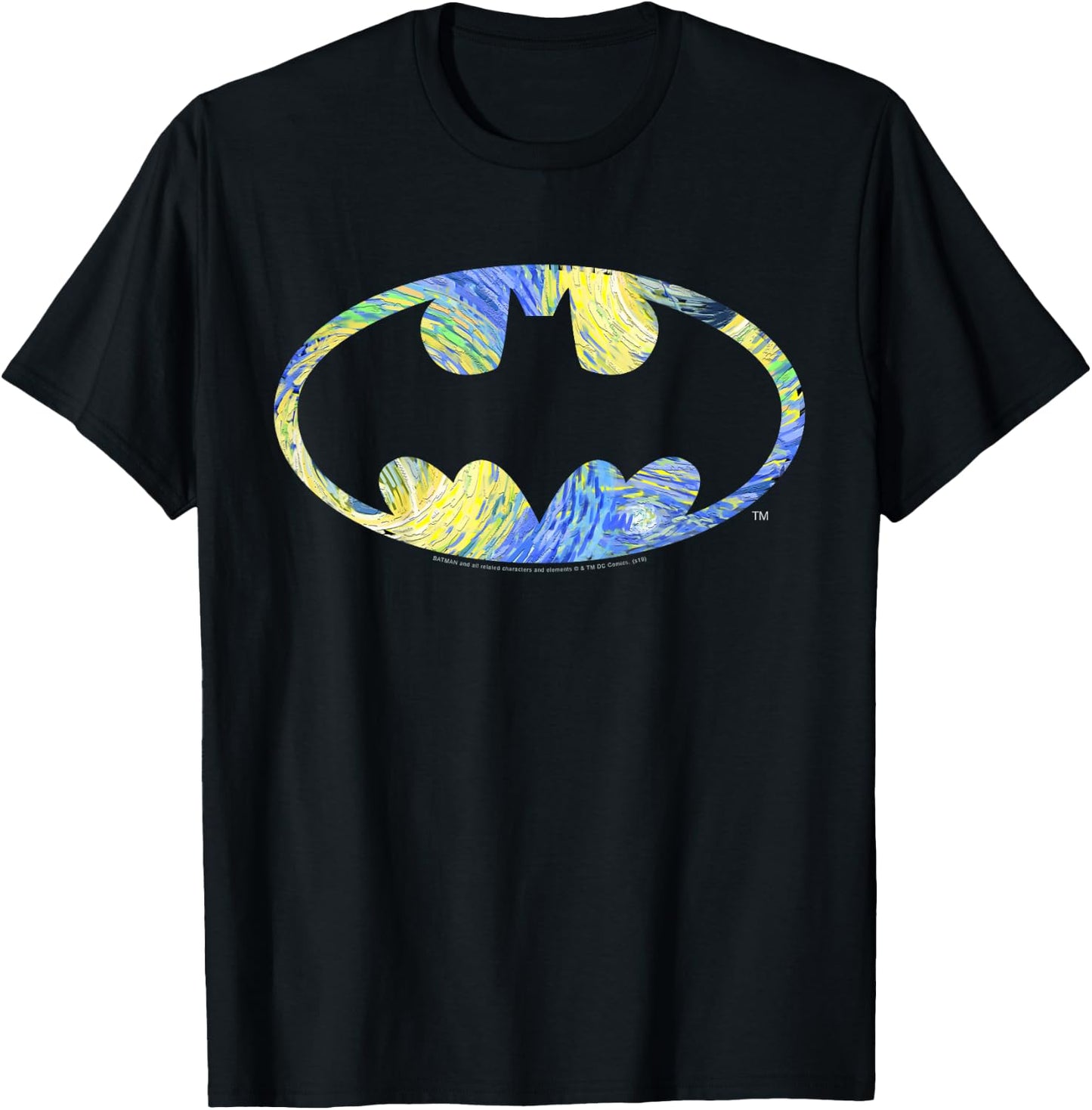 Kids DC Comics Batman Starry Night Logo T-Shirt - T-Shirt | Black