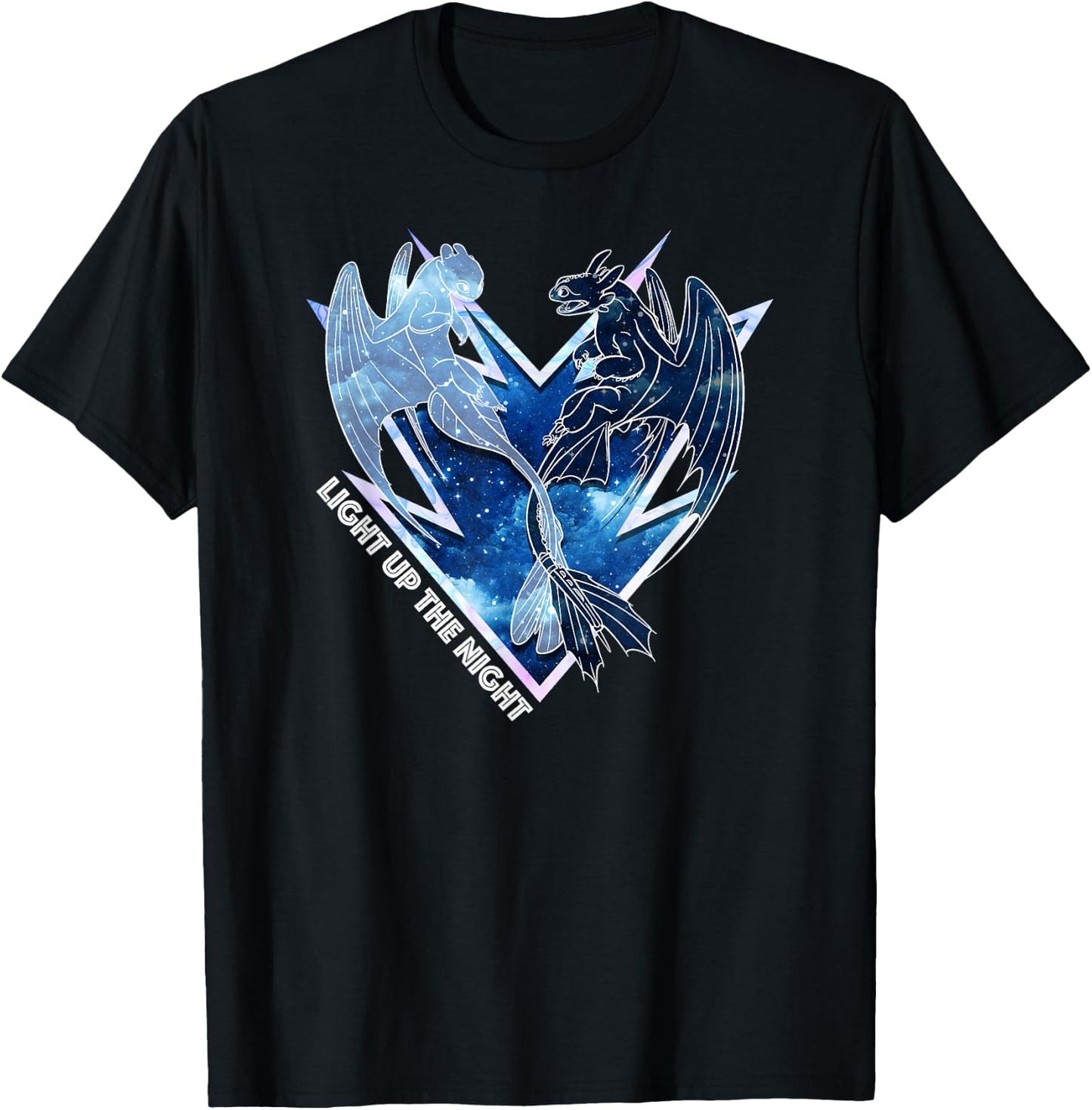 How to Train Your Dragon 3 Light Up The Night T-Shirt - T-Shirt | Black