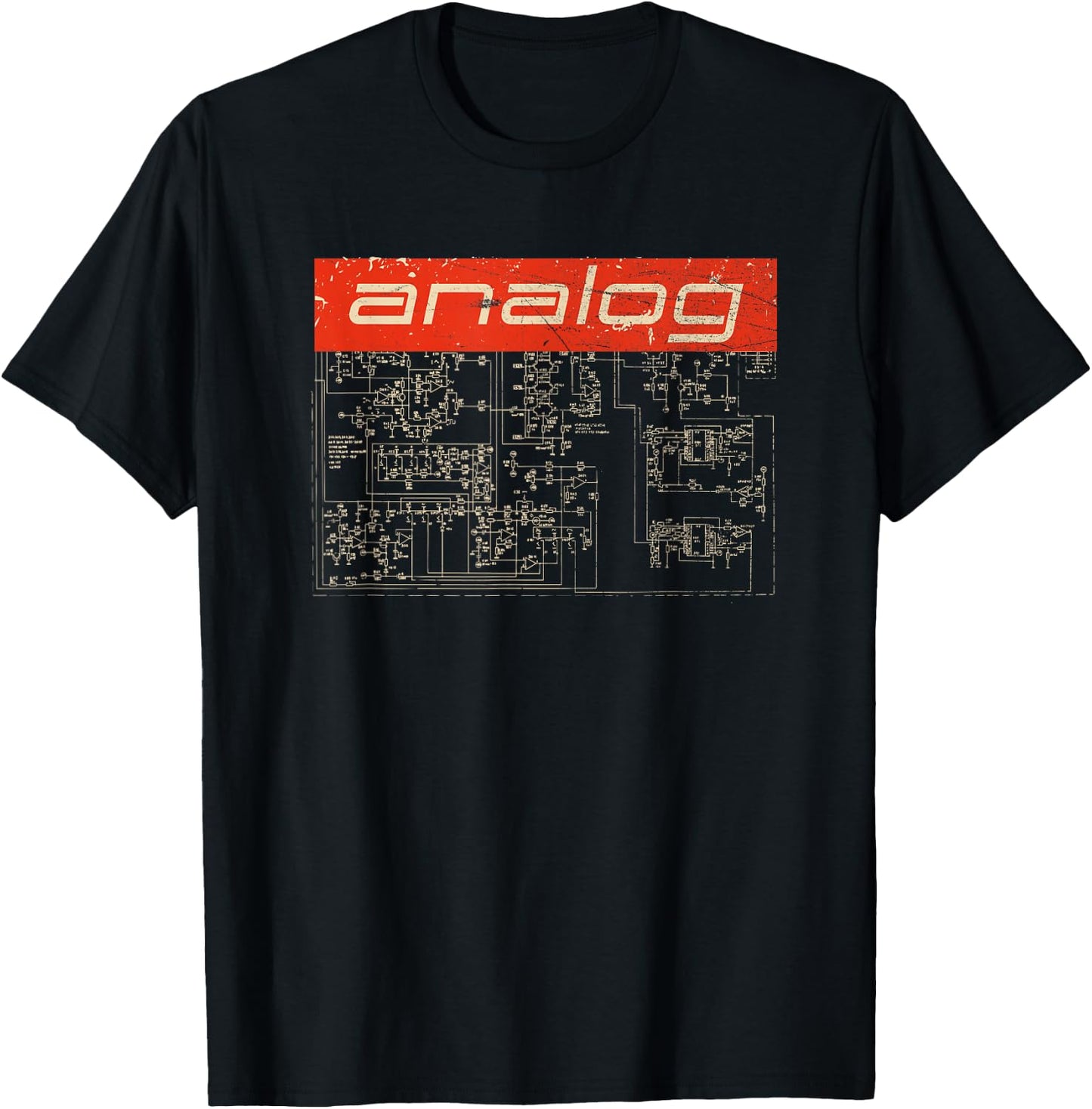 Synthesizer Analog Synth - Techno Attack Vintage T-Shirt - T-Shirt | Black