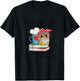 I Read Books I Drink Coffee And I Know Things Owl Lady T-Shirt - T-Shirt | Black
