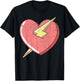 Trendy Apparel Kids Adults Classic Fit Retro Cartoon Heart With Lightning Bolt - Small - Black T-Shirt - T-Shirt | Black