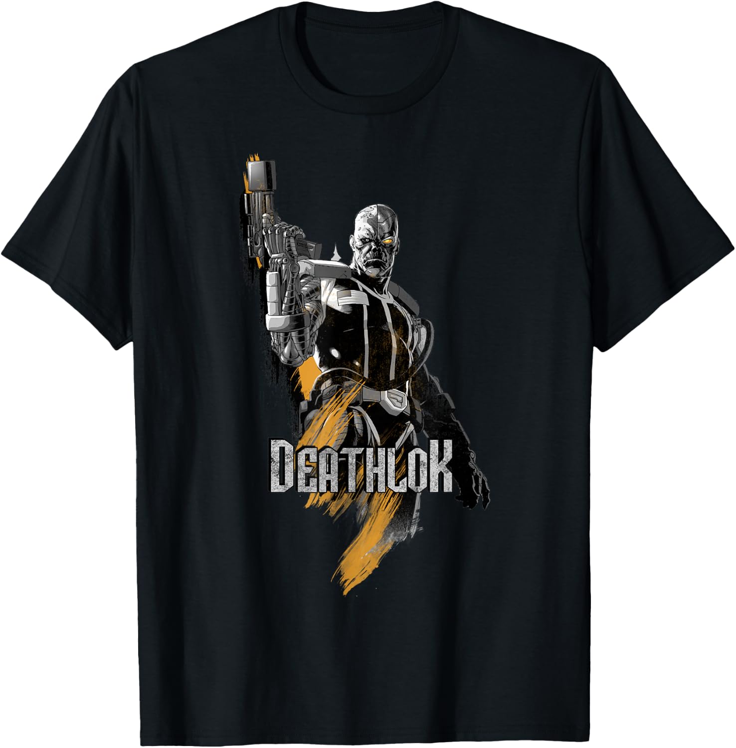 Marvel X-Men Deathlok Paint Texture Graphic T-Shirt - T-Shirt | Black