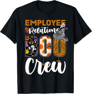 Employee Relations Boo Crew Halloween Matching Specialist T-Shirt - T-Shirt | Black