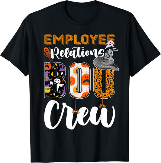 Employee Relations Boo Crew Halloween Matching Specialist T-Shirt - T-Shirt | Black