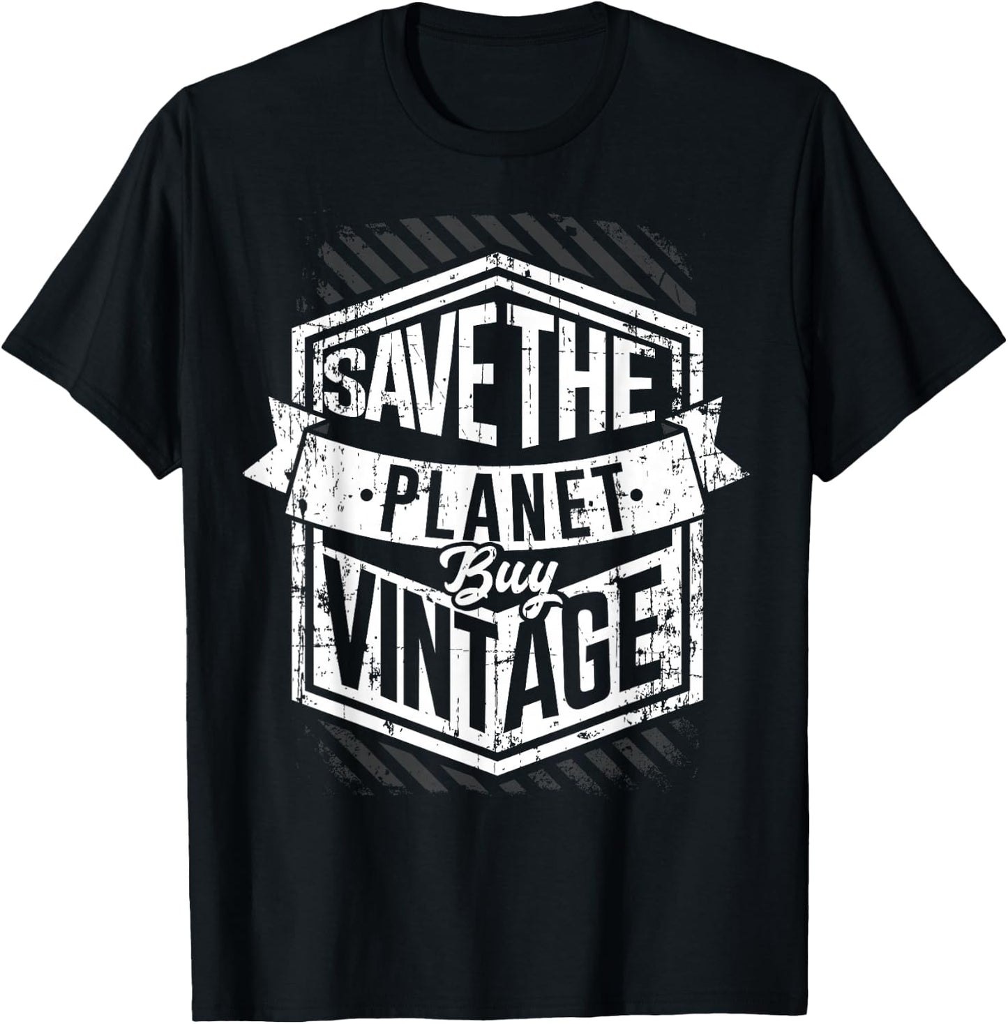 Save The Planet Buy Vintage Junking Junkin T-Shirt - T-Shirt | Black