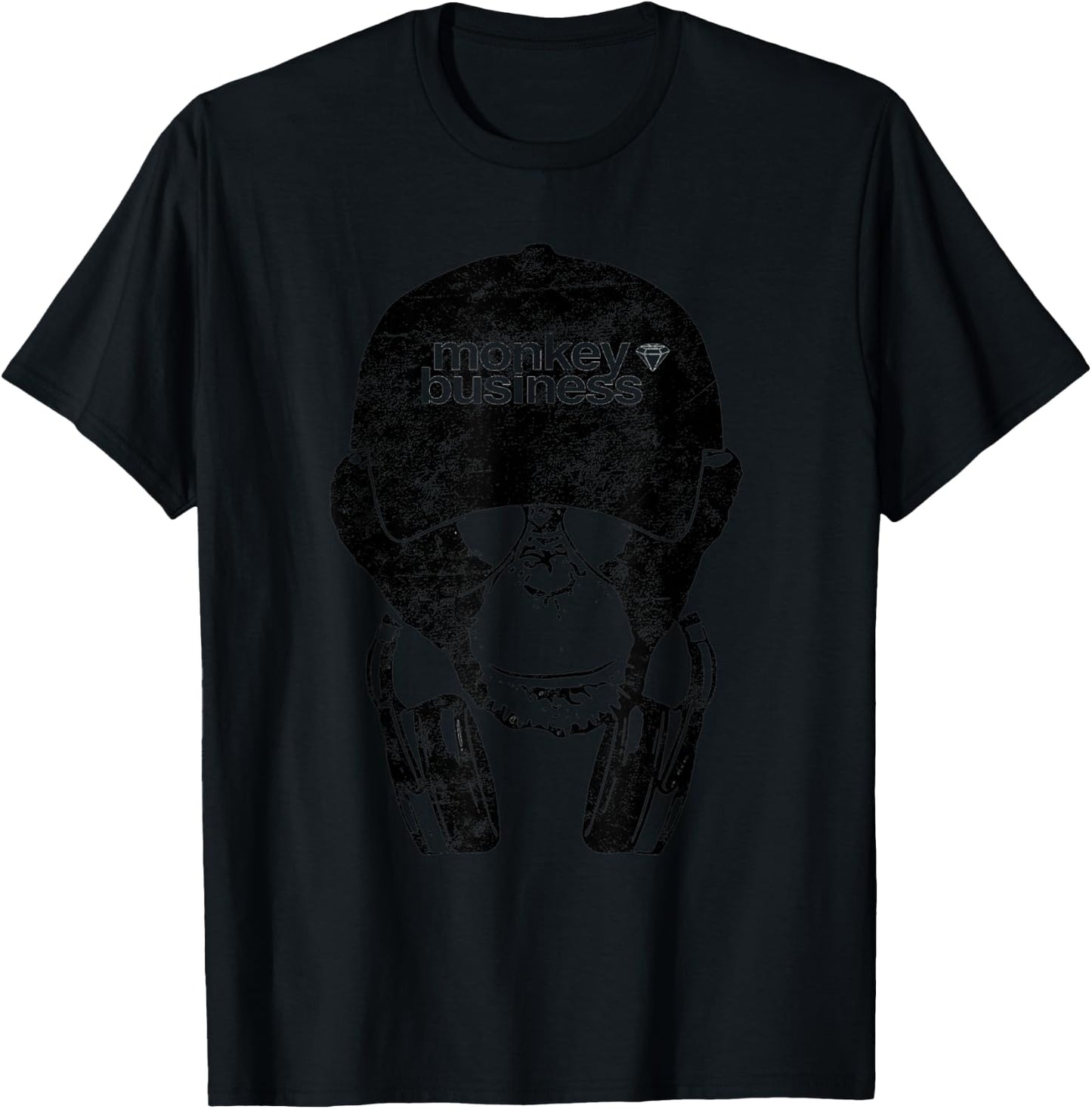 Monkey Business - Cool monkey with glasses shirt T-Shirt - T-Shirt | Black
