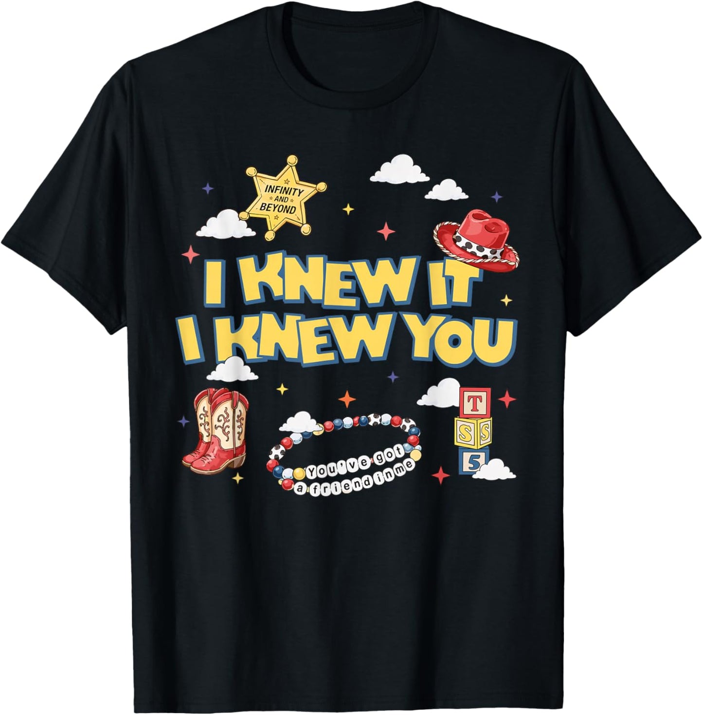 I Knew It I Knew You Funny Western Cowgirl T-Shirt - T-Shirt | Black