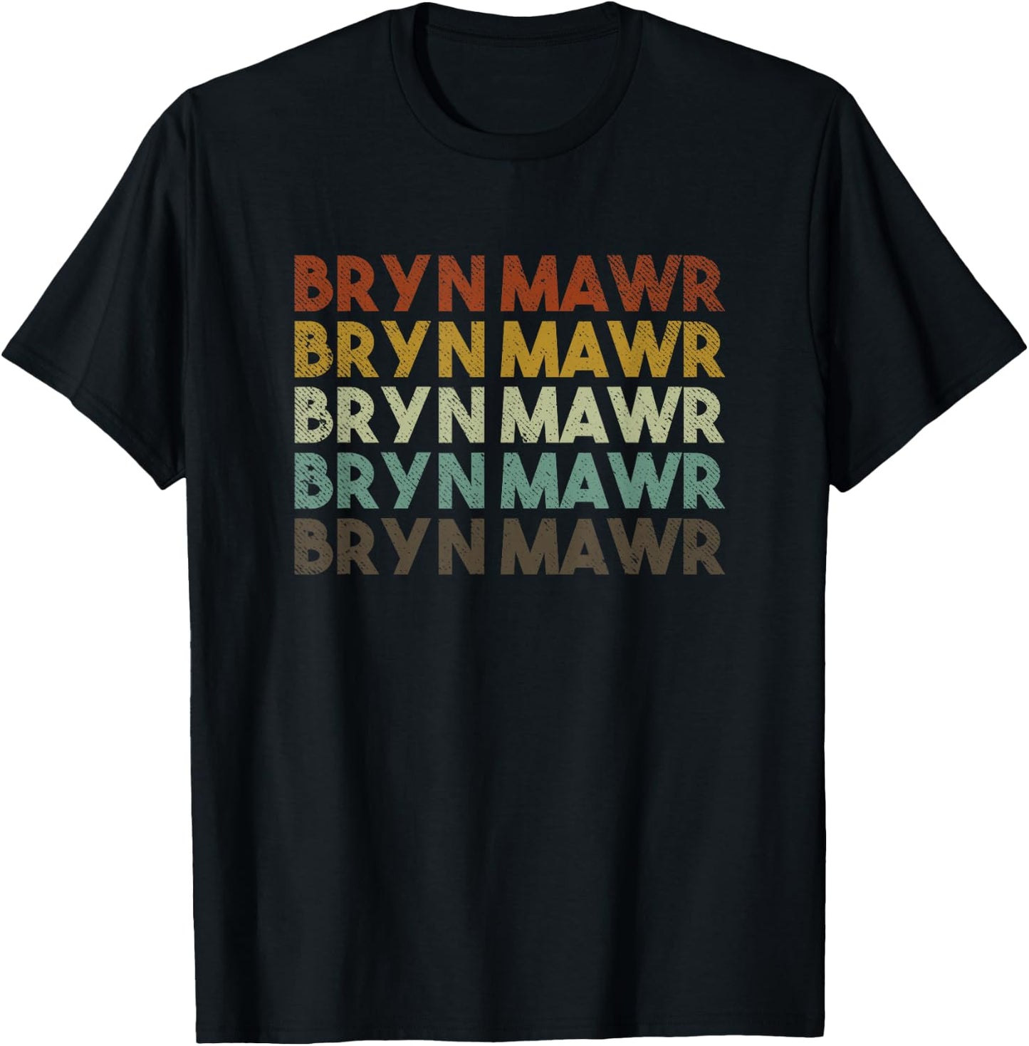 Retro Bryn Mawr Pennsylvania T-Shirt - T-Shirt | Black