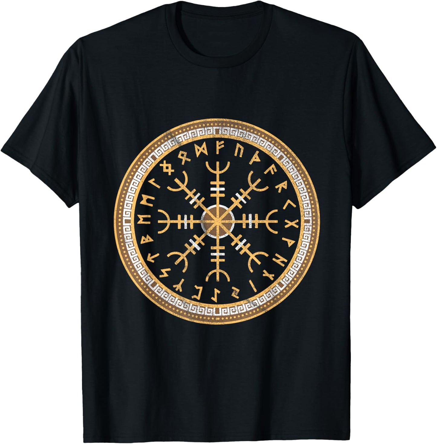 Aegishjalmur Helm Of Awe T-Shirt - T-Shirt | Black