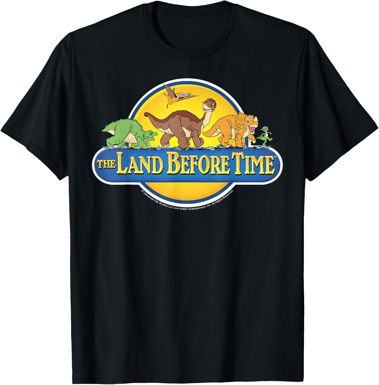 Land Before Time Retro Logo T-Shirt - T-Shirt | Black