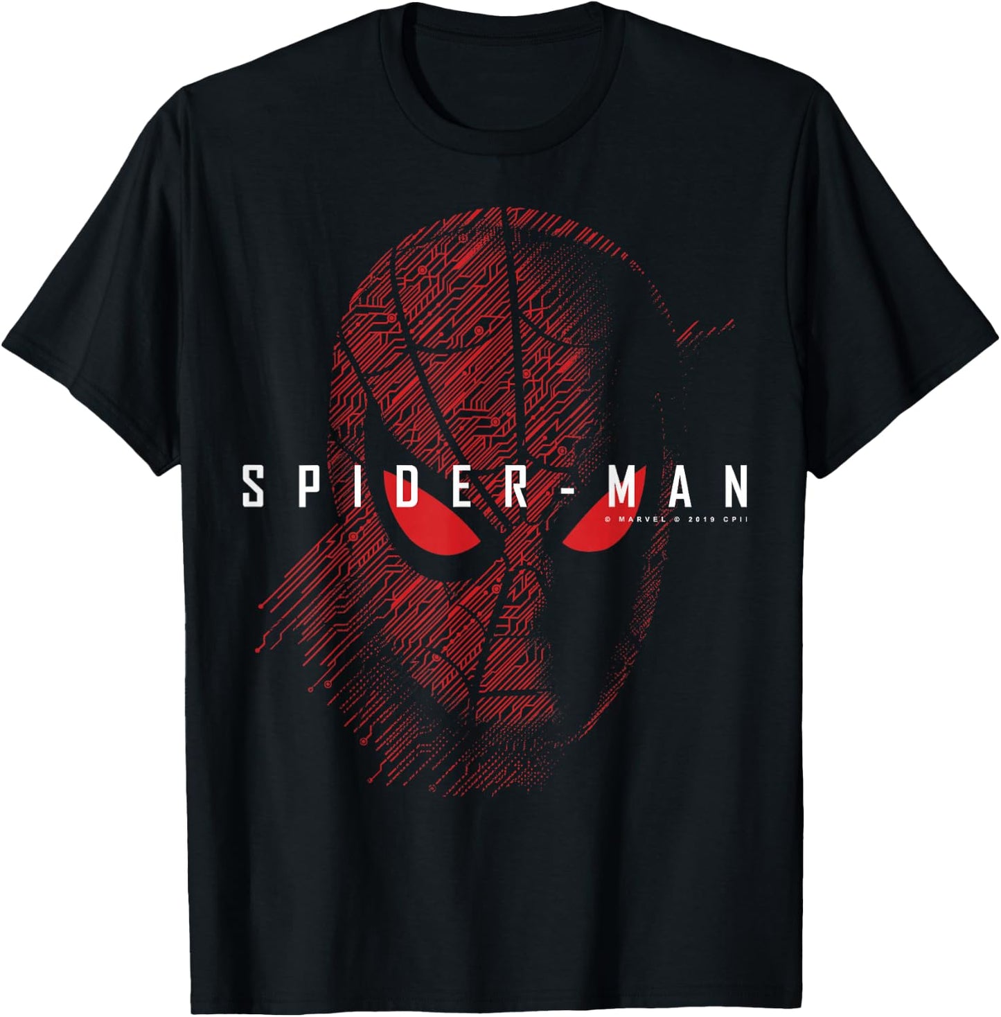 Marvel Spider-Man far from Home Tech Spider-Man Logo Small T-Shirt - T-Shirt | Black