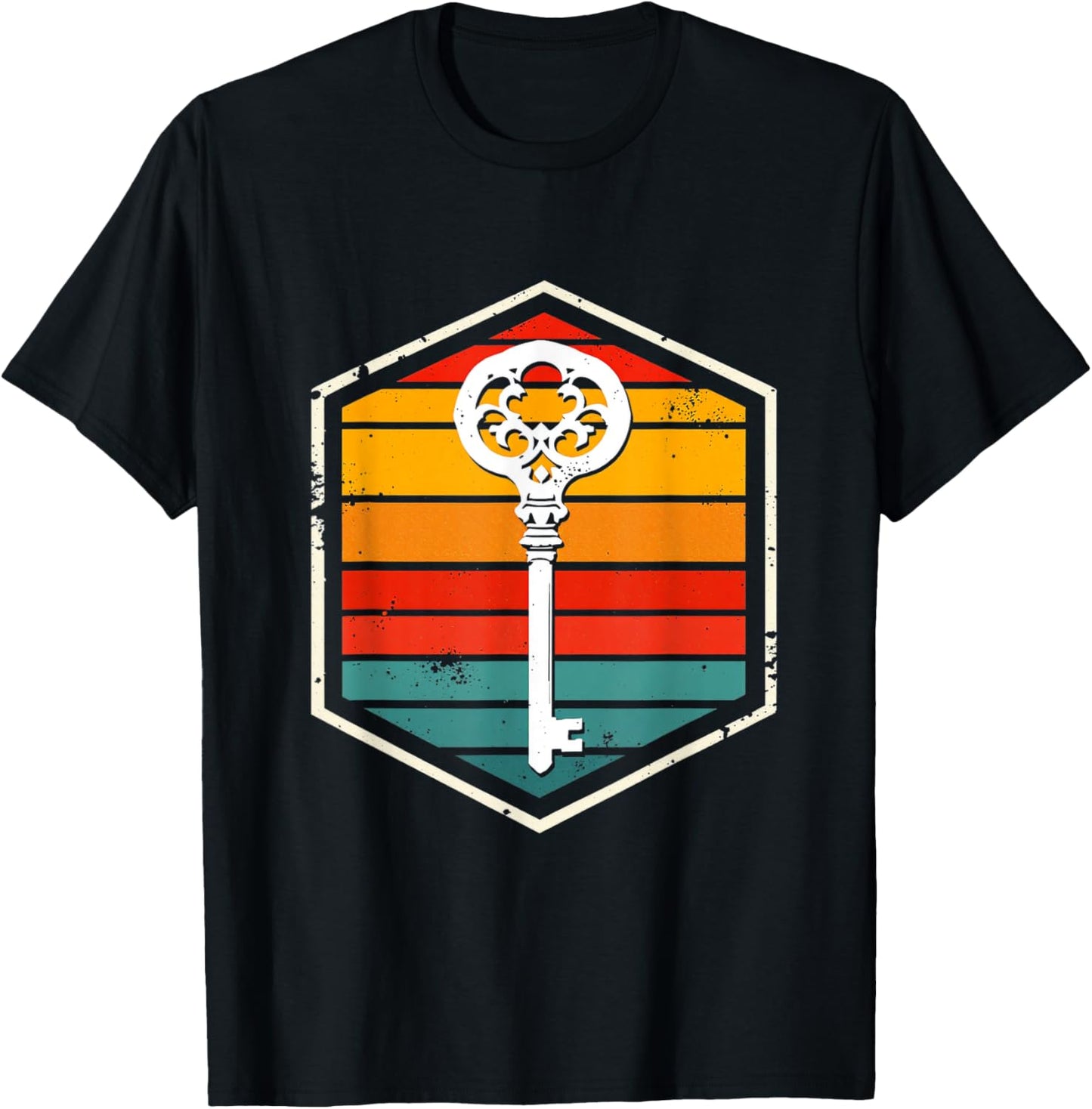 Vintage Key T-Shirt - T-Shirt | Black
