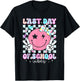 Groovy Last Day of School Vibes Smile Face Graduation Kids T-Shirt - T-Shirt | Black
