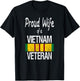 Proud Wife of a Vietnam Veteran Service Badge US Military T-Shirt - T-Shirt | Black