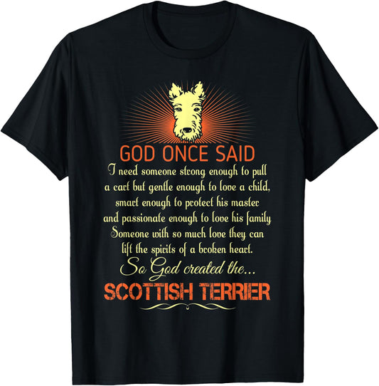 Someone With So Much Love God Made Scottish Terrier T-Shirt - T-Shirt | Black