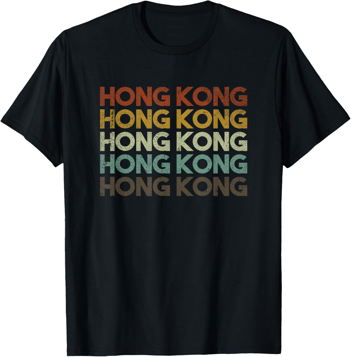 Retro Hong Kong T-Shirt - T-Shirt | Black