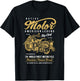 Retro Vintage American Motorcycle Indian for Old Biker Gifts T-Shirt - T-Shirt | Black