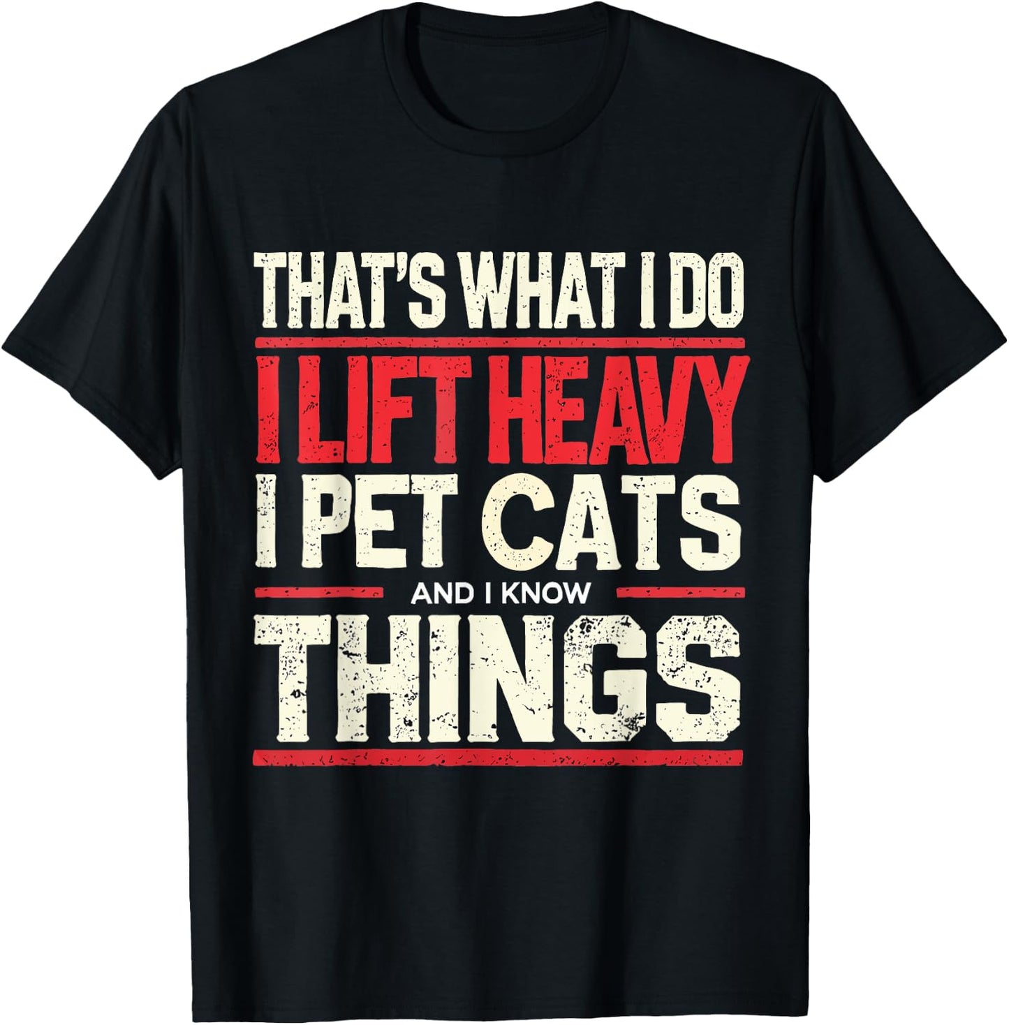 Funny Gym Workout Weightlifting Cat Animal Themed Quote Women T-Shirt - T-Shirt | Black