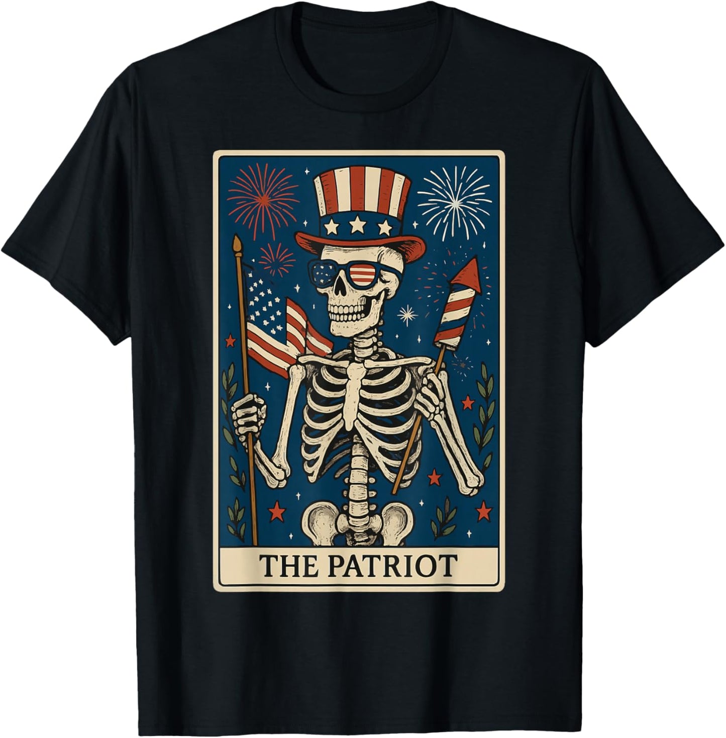 The Patriot Tarot Card T-Shirt - T-Shirt | Black