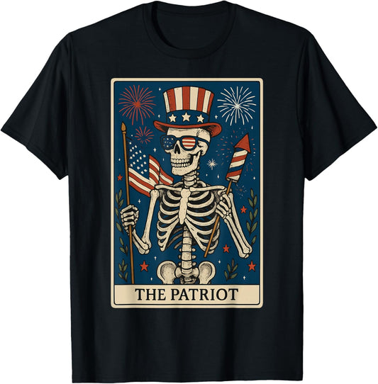 The Patriot Tarot Card T-Shirt - T-Shirt | Black