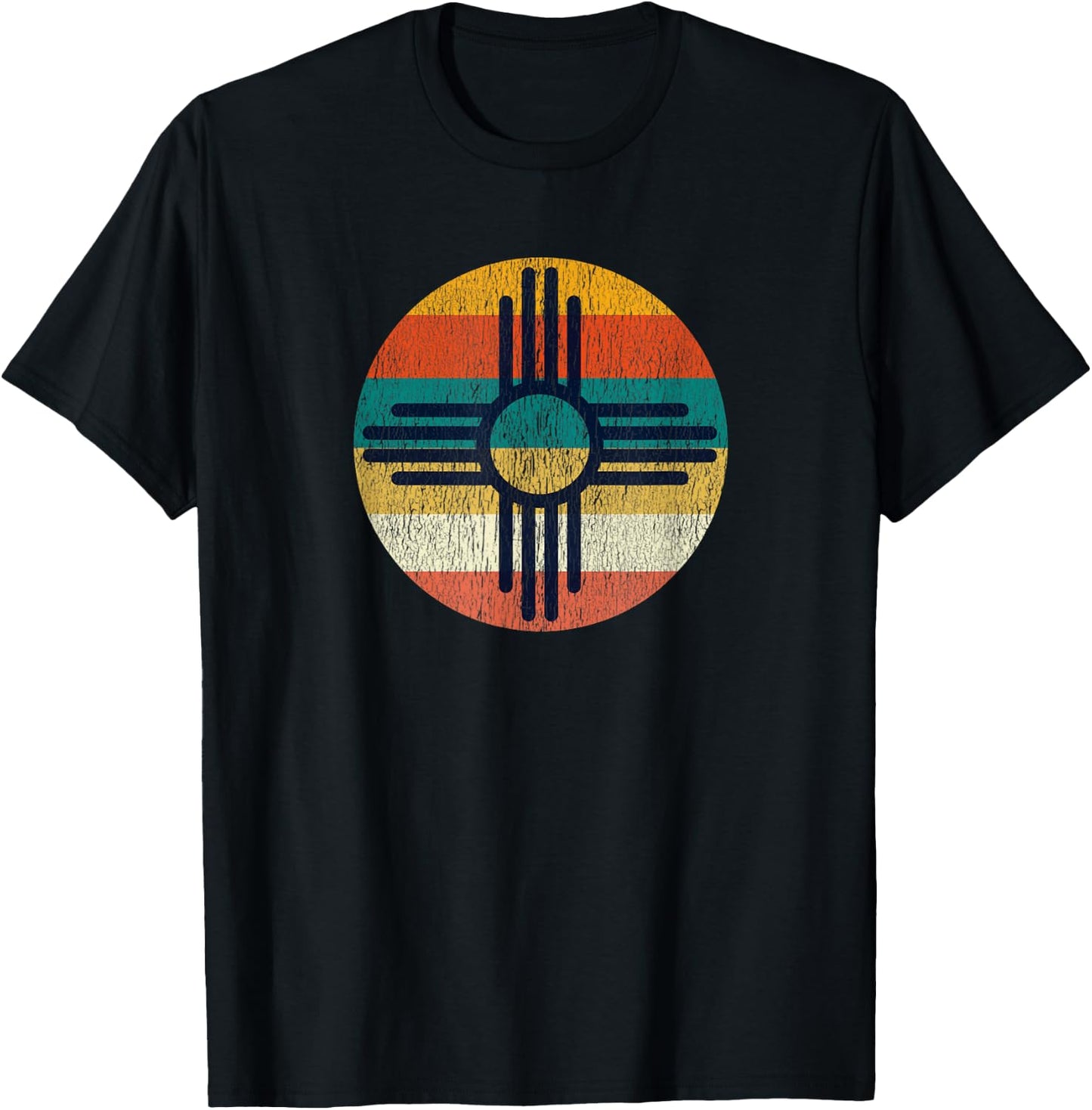 Zia Shirt Women Men New Mexico Gift Vintage Retro Zia Symbol T-Shirt - T-Shirt | Black