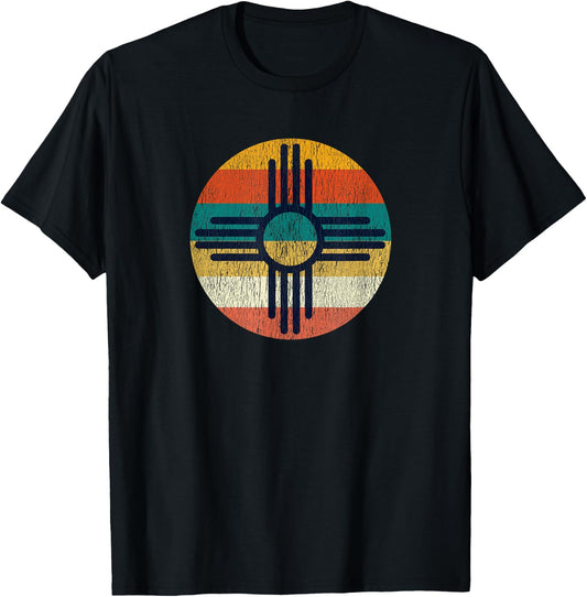 Zia Shirt Women Men New Mexico Gift Vintage Retro Zia Symbol T-Shirt - T-Shirt | Black