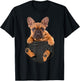 French Bulldog In a Pocket Mid T Shirt, Dog Inside Me T-Shirt - T-Shirt | Black