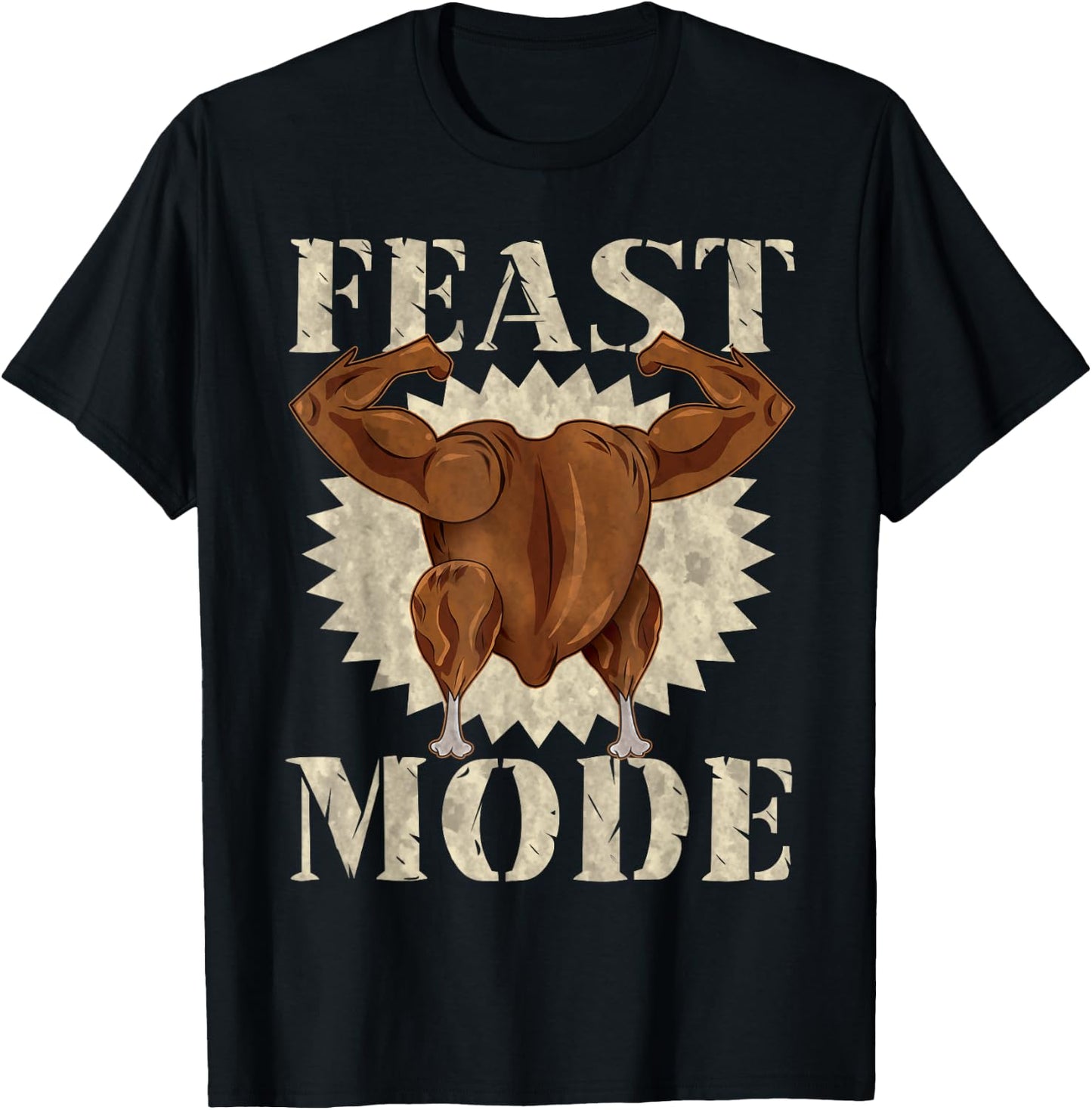 Family Dinner Designs By MCG.Co Thanksgiving Humor Gym Weight Lifting Black Adults Classic Fit Modern Casual Thanksgiving Christmas Letter Print T-Shirt - T-Shirt | Black