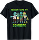 Chillin With My Zombies Halloween Boys Kids Funny T-Shirt - T-Shirt | Black