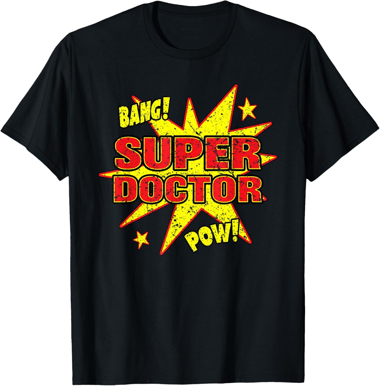 Super Doctor Funny Super Power Medical MD Gift T-Shirt - T-Shirt | Black