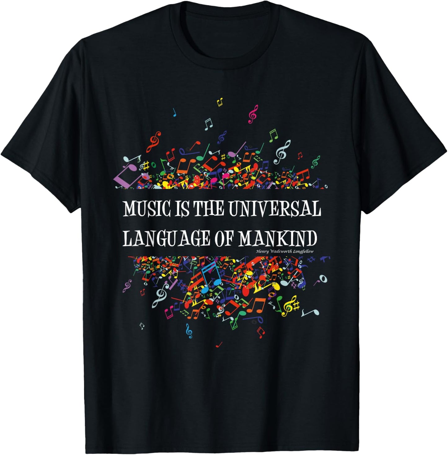 Music The Universal Language T-Shirt - T-Shirt | Black