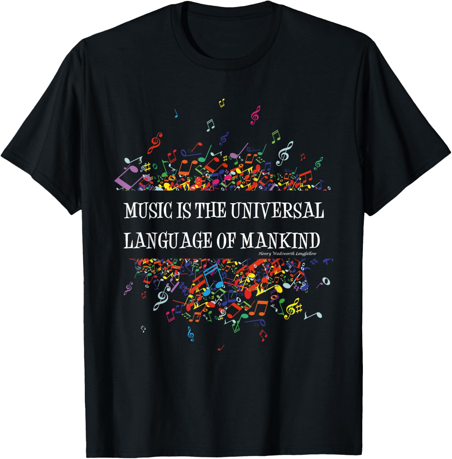 Music The Universal Language T-Shirt - T-Shirt | Black