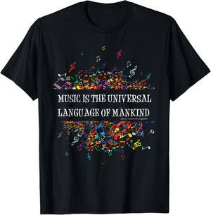 Music The Universal Language T-Shirt - T-Shirt | Black