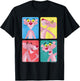 Pink Panther Colorful Portrait Pose Panels T-Shirt - T-Shirt | Black