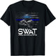 SWAT Special Weapons and Tactics Team Shirt, Police Officer T-Shirt - T-Shirt | Black