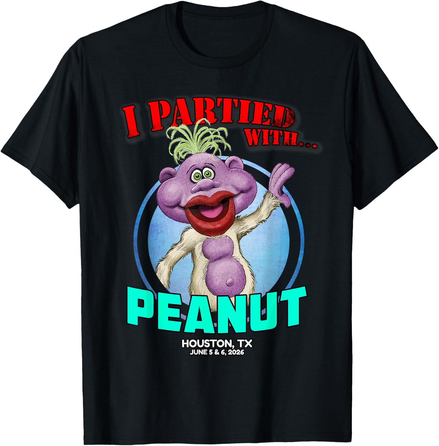 Peanut Houston, TX (2026) T-Shirt - T-Shirt | Black