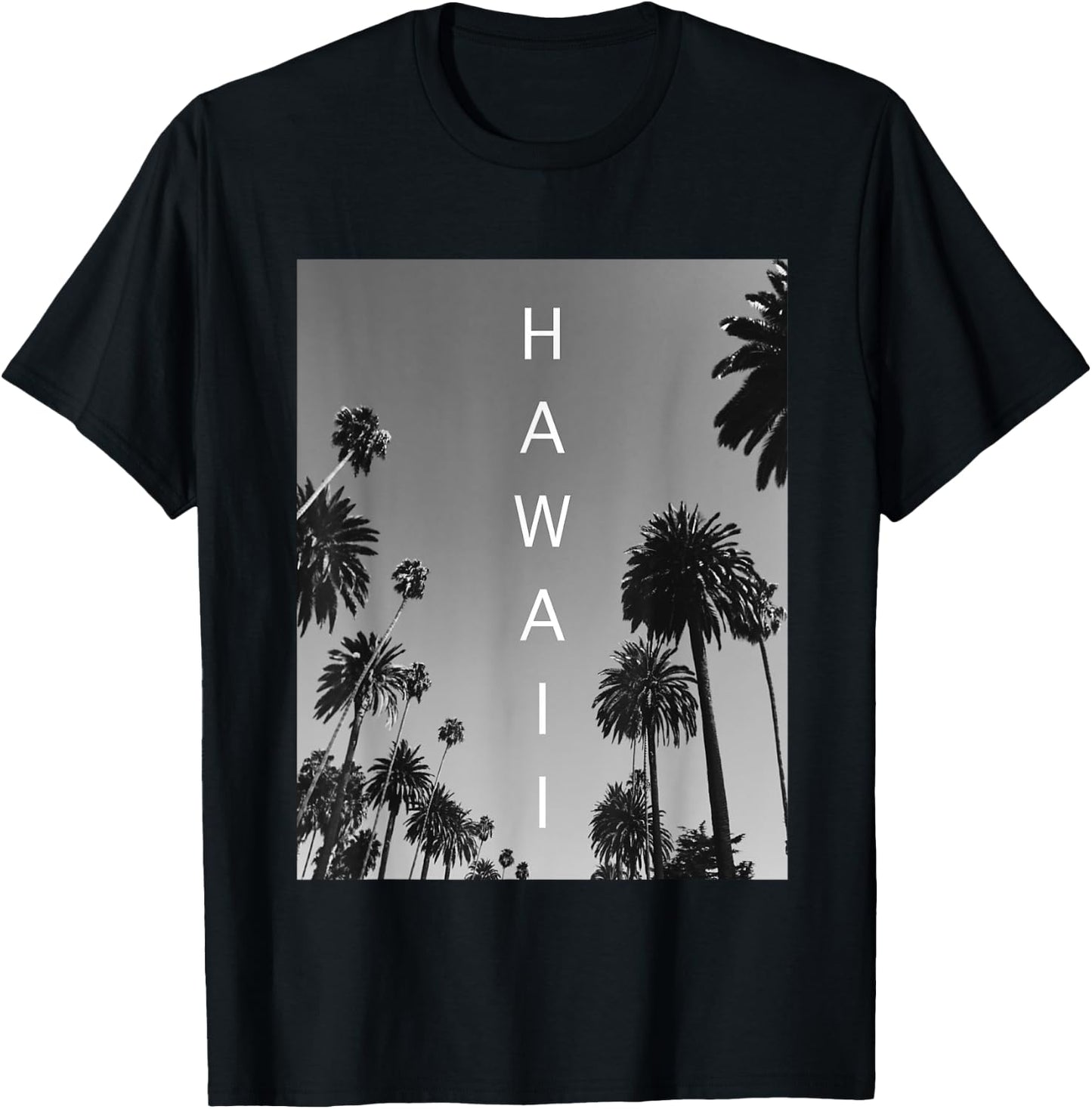 Hawaiian Shirts With Palm Trees Cool Hawaii Vacation GIfts T-Shirt - T-Shirt | Black