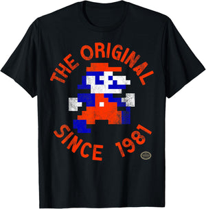 Nintendo Super Mario 8-Bit Original Since 81 Graphic T-Shirt - T-Shirt | Black