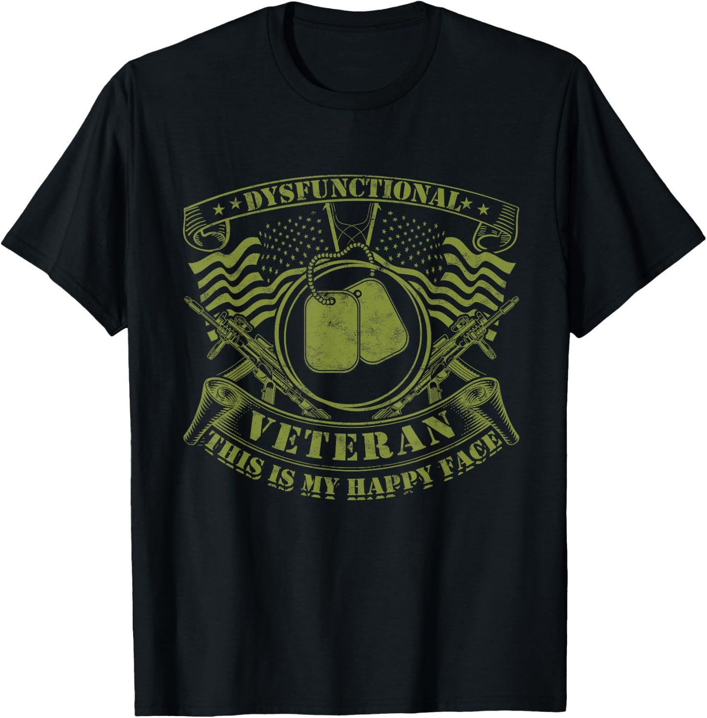 Dysfunctional Veteran T-Shirt - T-Shirt | Black