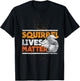 Nature Forest Lovers Squirrel T-Shirt - T-Shirt | Black