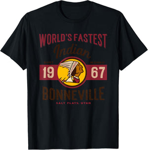 Vintage Motorcycle Utah Salt Flats Bonneville Race T Shirt T-Shirt - T-Shirt | Black