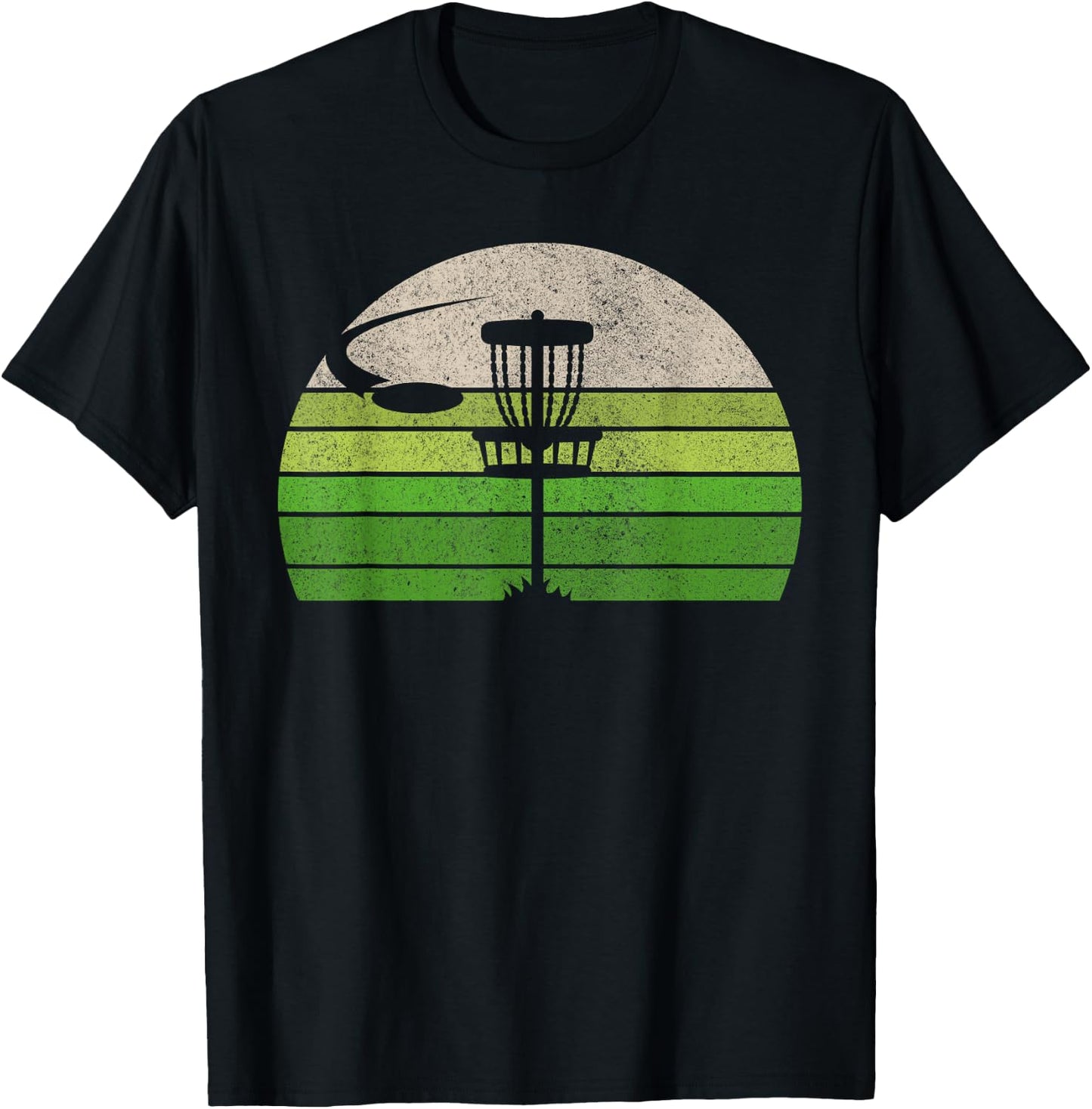 Ultimate Frisbee Disc Golf Shirts Co. Vintage Retro Classic Fit Black T-Shirt - T-Shirt | Black