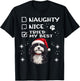 Cute Havanese dog Dog Christmas Naughty Nice Tried my Best T-Shirt - T-Shirt | Black