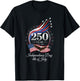 250th Anniversary USA 250 Years American Patriotic 4th July T-Shirt - T-Shirt | Black