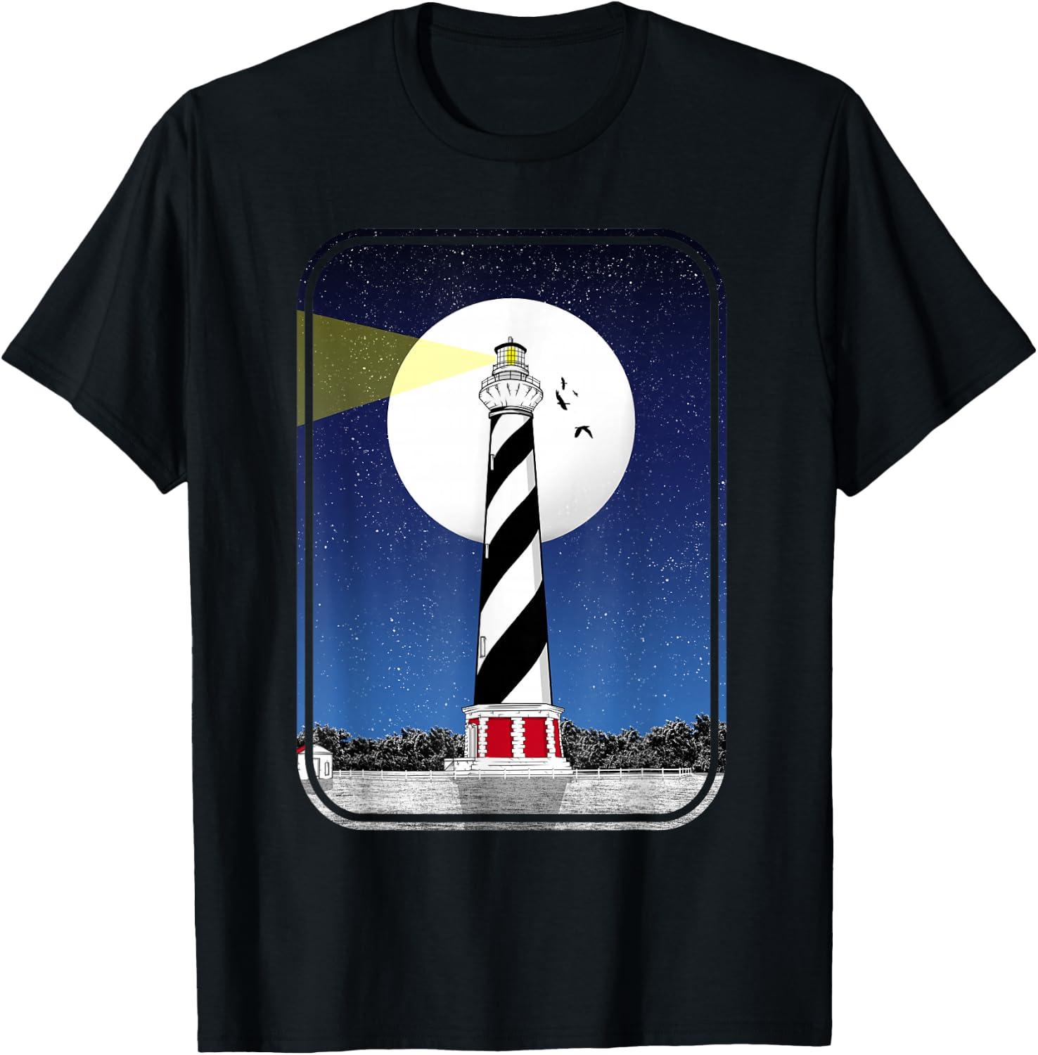 Cape Hatteras Light Lighthouse T-Shirt - T-Shirt | Black