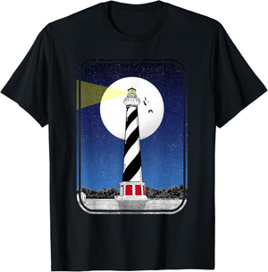 Cape Hatteras Light Lighthouse T-Shirt - T-Shirt | Black
